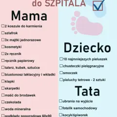 Co potrzeba do porodu? Kompletna lista rzeczy do szpitala