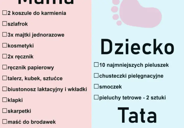 Co potrzeba do porodu? Kompletna lista rzeczy do szpitala