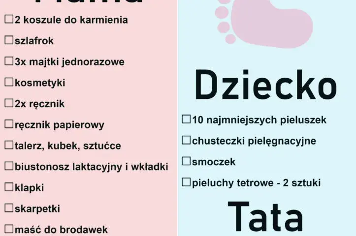 Co potrzeba do porodu? Kompletna lista rzeczy do szpitala
